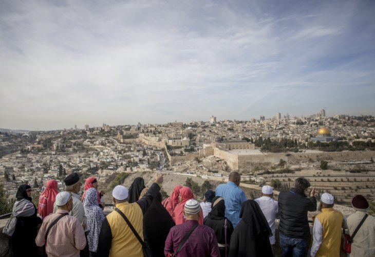 תיירים מבקרים בירושלים (צילום אילוסטרציה: פלאש 90)