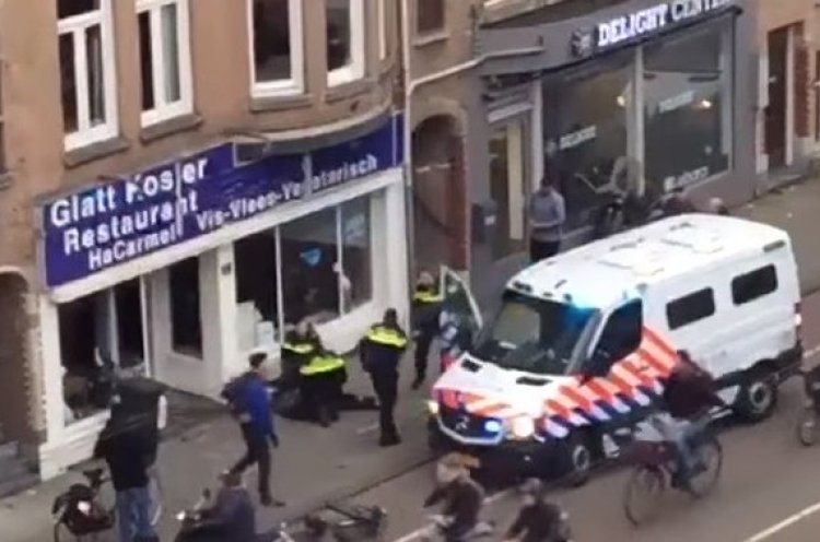 התקיפה בהולנד (צילום מסך מיויטוב)