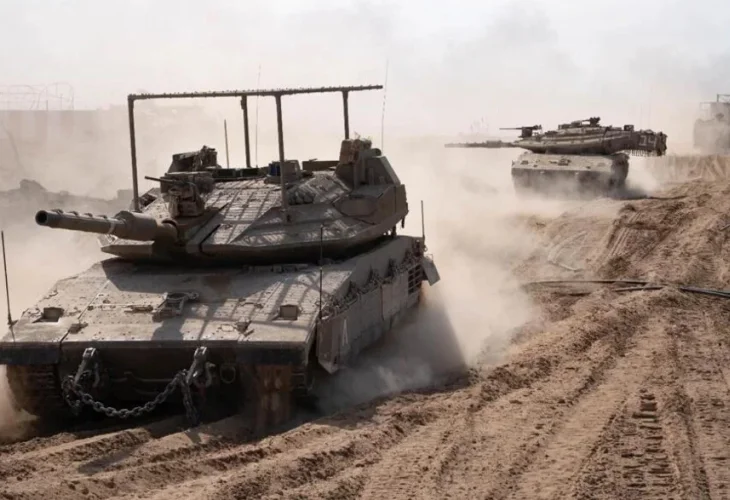 טנקים בעזה (צילום: דובר צה"ל)