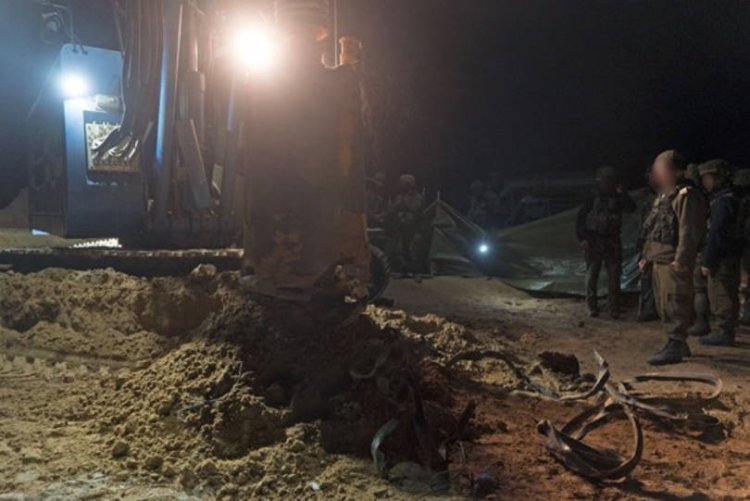 נטרול מנהרת טרור של החמאס, תמונת ארכיון (צילום: דובר צה"ל)