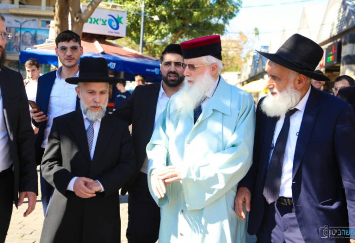 רבני הידברות בטבריה (צילומים: משה ביטון) 