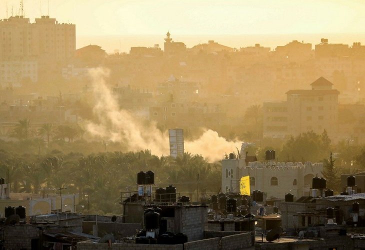 תקיפת צה"ל ברצועה (צילום: חסן ג’די, פלאש 90)