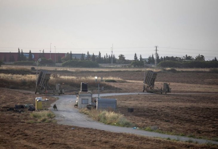 כיפת ברזל בסמוך לגבול העזתי (צילום: אהרון קרון, פלאש 90)