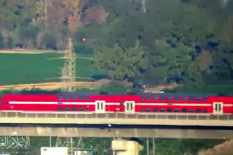 הרכבת בעוטף עזה כפי שצולמה בסרטון חמאס