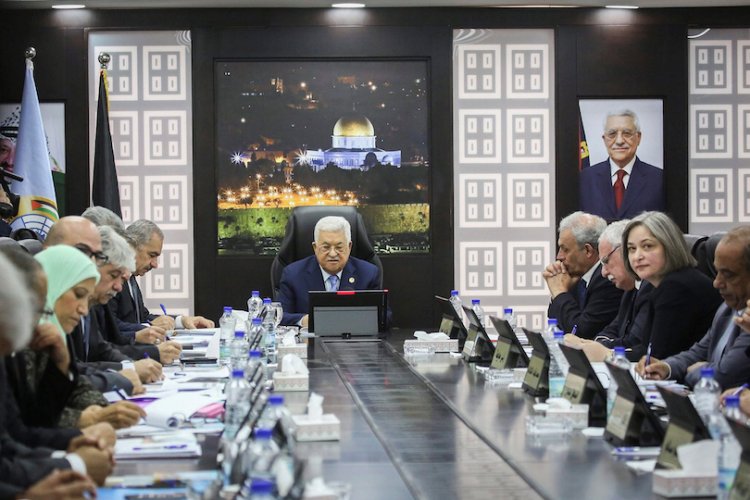 ישיבת הנהגת הרשות הפלסטינית (צילום: פלאש 90)