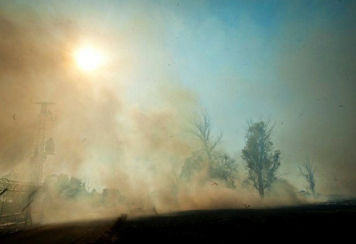 שריפה בעוטף עזה, תמונת ארכיון (צילום: משה שי, פלאש 90)