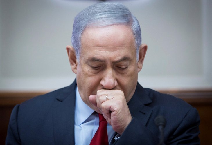 נתניהו בישיבה, הבוקר (צילום: נעם רבקין פנטון, פלאש 90)