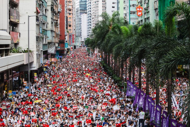 ההפגנות בהונג קונג (צילום: שאטרסטוק)