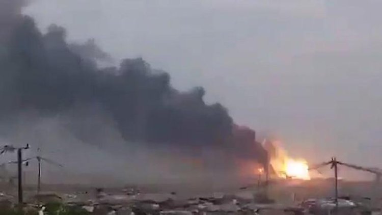 הפיצוץ בבגדד (צילום: רשתות ערביות)