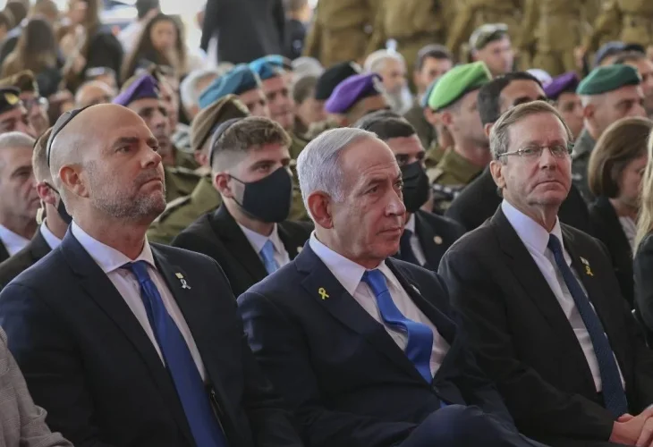 הטקס בהר הרצל (צילום: אלכס קולומויסקי, פול/פלאש90)