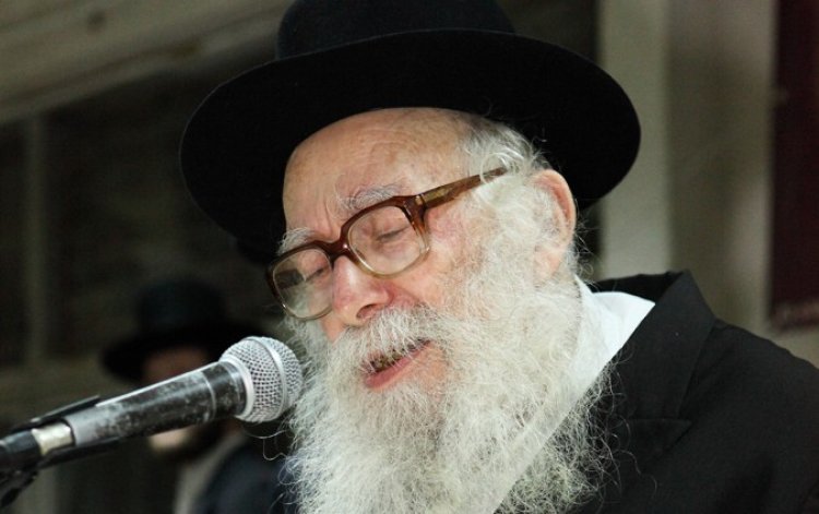 הרב קרליץ זצ"ל. צילום: יעקב נחומי, פלאש 90