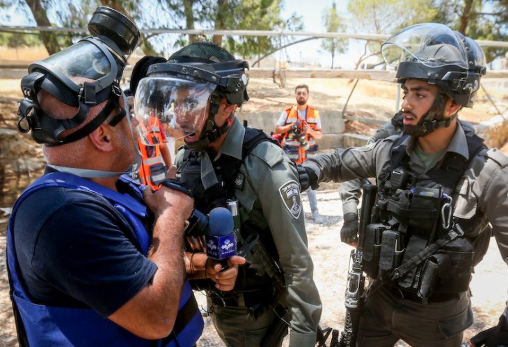 עימותים בין פלסטינים לכוחות הביטחון במזרח ירושלים (צילום: פלאש 90)