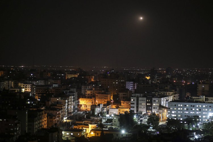 יירוט מעל שמי ישראל, הערב (צילום: פלאש 90)