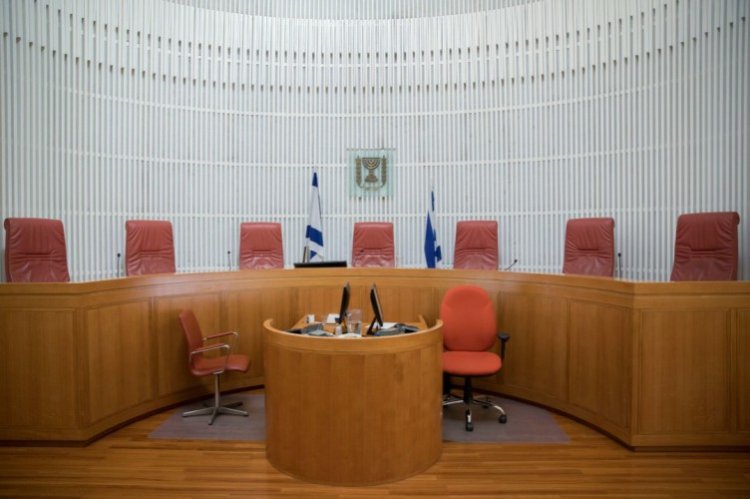 אולם בבית המשפט העליון, ירושלים (צילום: יונתן זינדל, פלאש)