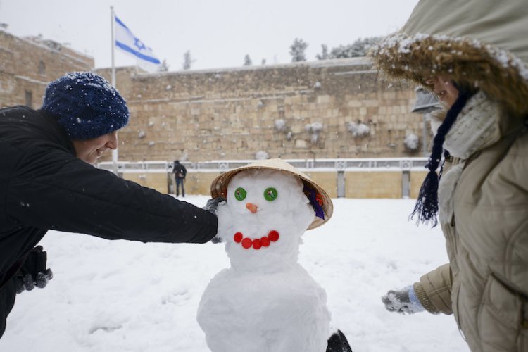 שלג בירושלים (צילום: מנדי הכטמן, פלאש 90)