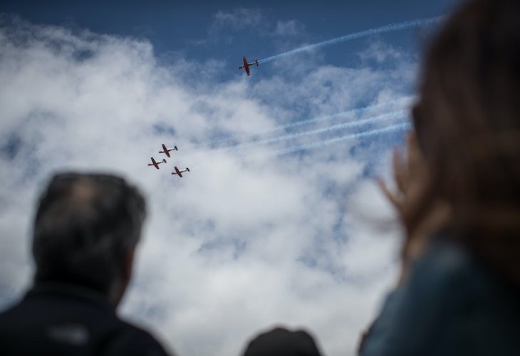 מטס יום העצמאות בירושלים, 2019 (צילום: יונתן זינדל, פלאש 90)