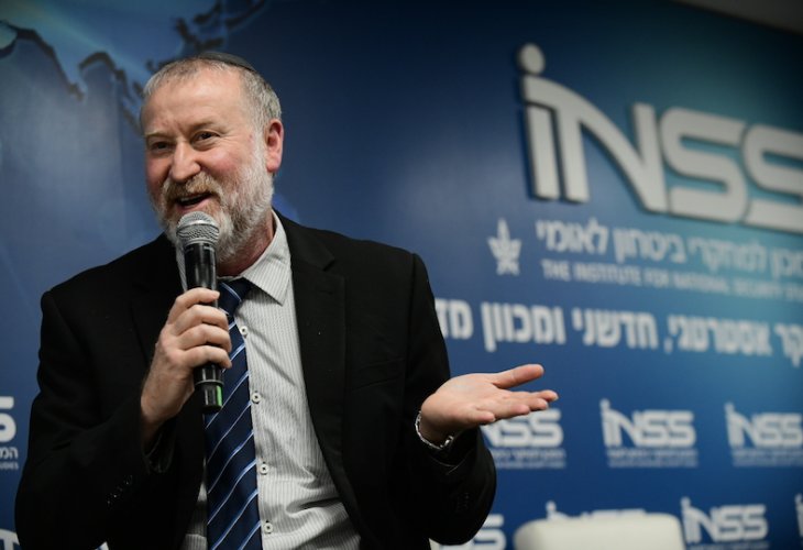 מנדלבליט, בחודש שעבר, בכנס INSS (צילום: תומר נויברג, פלאש 90)