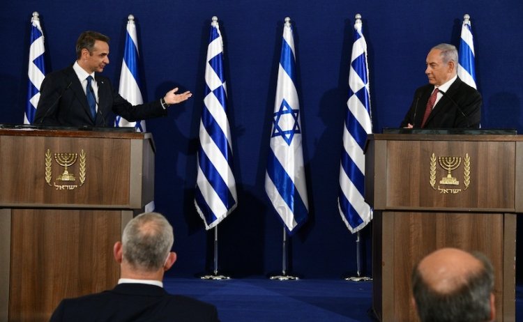 נתניהו וראש ממשלת יוון, היום (צילום: חיים צח, לע"מ)