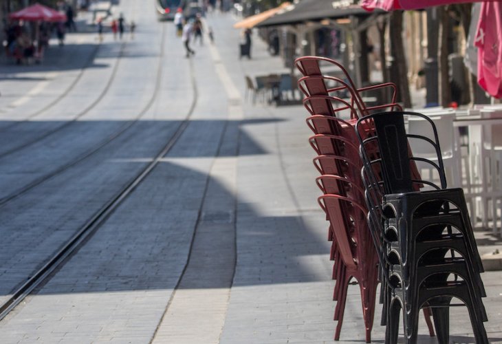 רחוב יפו בירושלים, בשבוע שעבר (צילום: יונתן זינדל, פלאש 90)