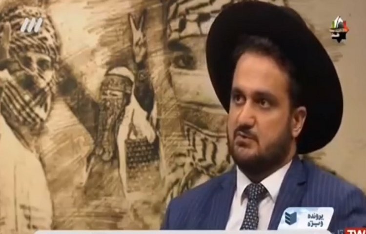 הרב גראמי (צילום מסך מתוך הטלוויזיה הממלכתית של איראן)