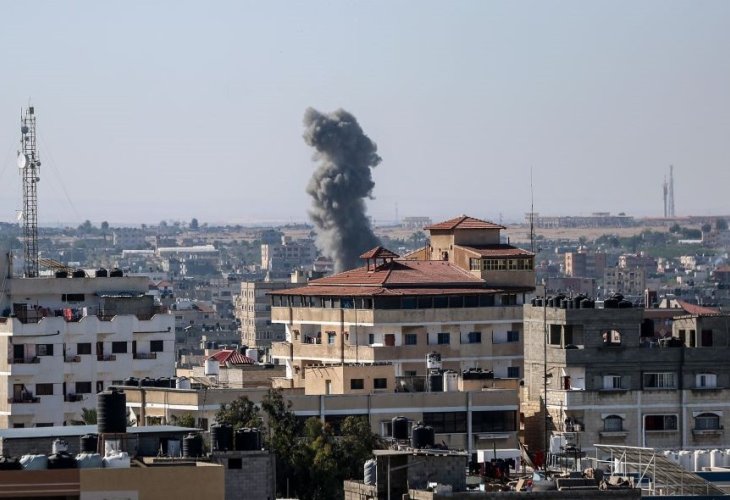 תקיפות צה"ל ברצועה (צילום: עבד רחים ח’טיב, פלאש 90)