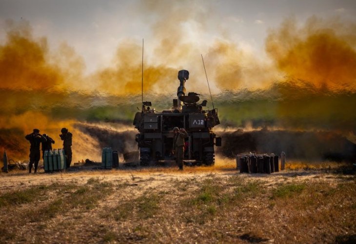 חיילי צה"ל בגבול הרצועה (צילום: אוליביה פיטוסי, פלאש 90)