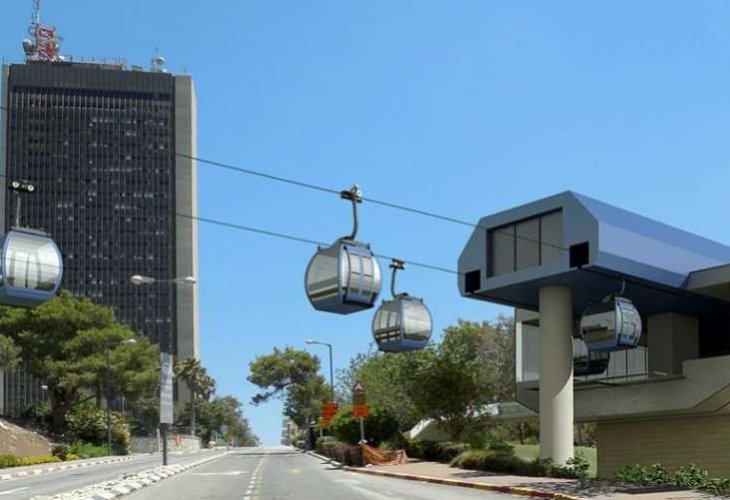 הרכבלית, צילום אילוסטרציה (קרדיט: משרד התחבורה)