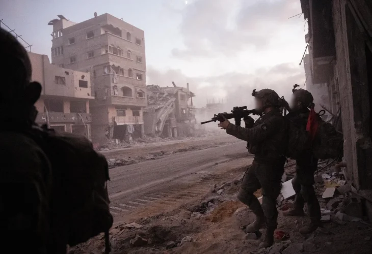 לוחמי צה״ל ברצועת עזה (צילום: דובר צה״ל)