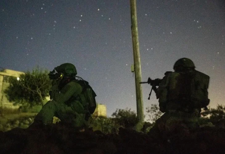 הכוח במהלך הפעילות בסוריה (צילום: דובר צה"ל)