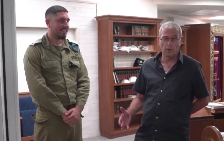 תמונות מתוך בית הכנסת ב’בור’ שבפיקוד צפון (קרדיט: צילומי מסך מתוך סרטון של ערוץ 7)
