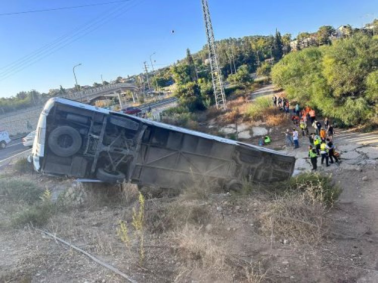 זירת התאונה (צילום: משטרת ישראל)