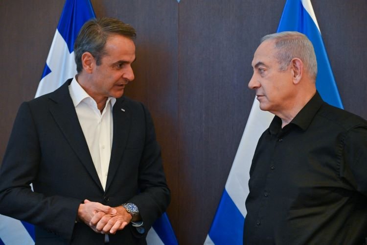 נתניהו וראש ממשלת יוון (צילום: קובי גדעון /לע"מ)