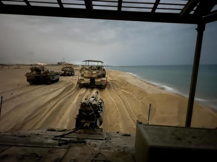 כוחות צה"ל בחוף עזה (צילום: דובר צה"ל)