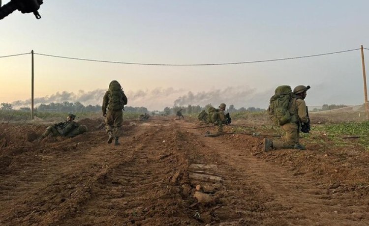 חיילי צה"ל בשטח במהלך הלחימה (צילום: דובר צה"ל)