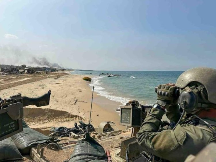 כוח צה"ל בחוף עזה (צילום: דובר צה"ל)