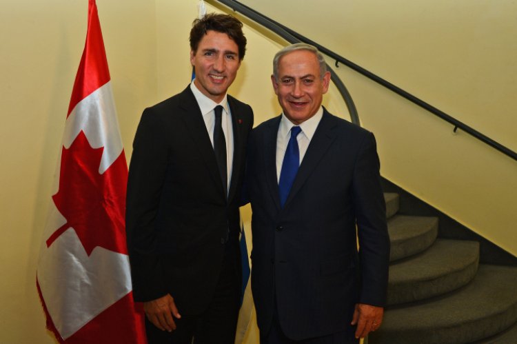 נתניהו וראש ממשלת קנדה (צילום: Kobi Gideon / GPO)
