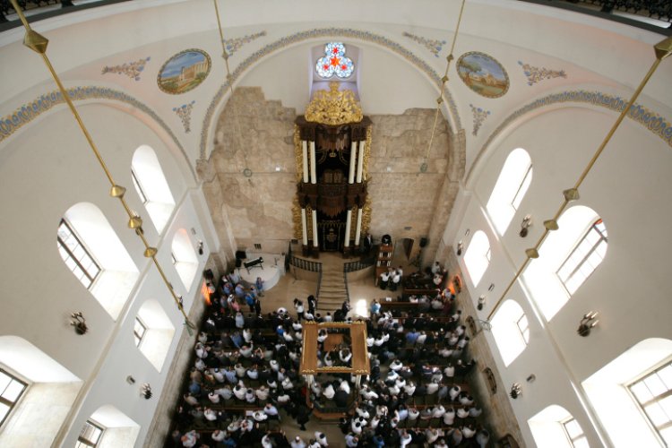 בית הכנסת החורבה (צילום: מרים אלסטר / פלאש 90)