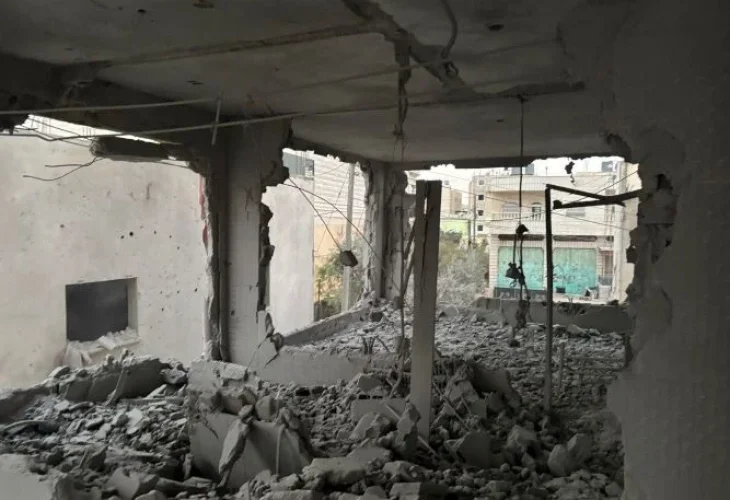 בית המחבל לאחר ההריסה (צילוםף דובר צה"ל)