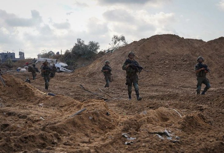 פעילות במרחב חאן יונס (צילום: דובר צה"ל)