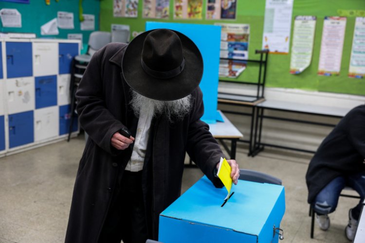 הצבעה בצפת (צילום: David Cohen/Flash90)