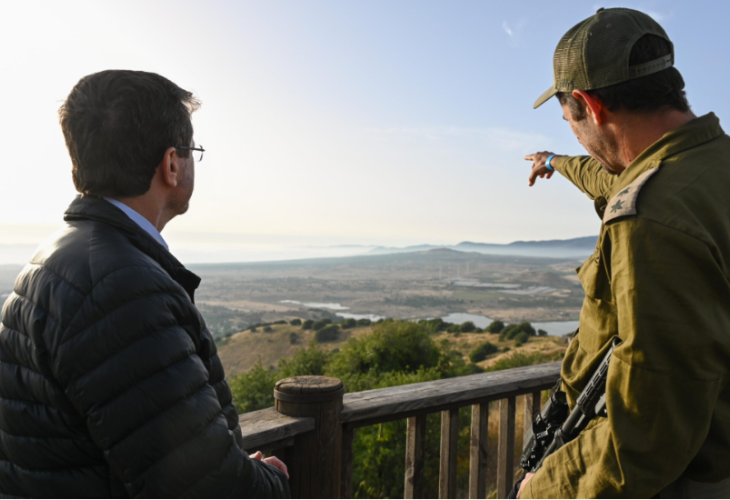 הנשיא הרצוג במטולה (צילום: מעיין טואף, לע"מ)