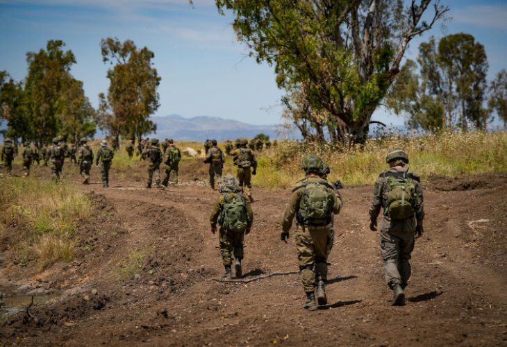 חיילי מילואים באימון בצפון (צילום: Ayal Margolin/Flash90)