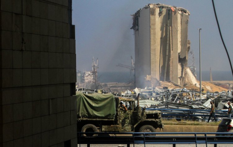 הפיצוץ בביירות לפני ארבע שנים (צילום: Zaatari Lebanon/Flash90)