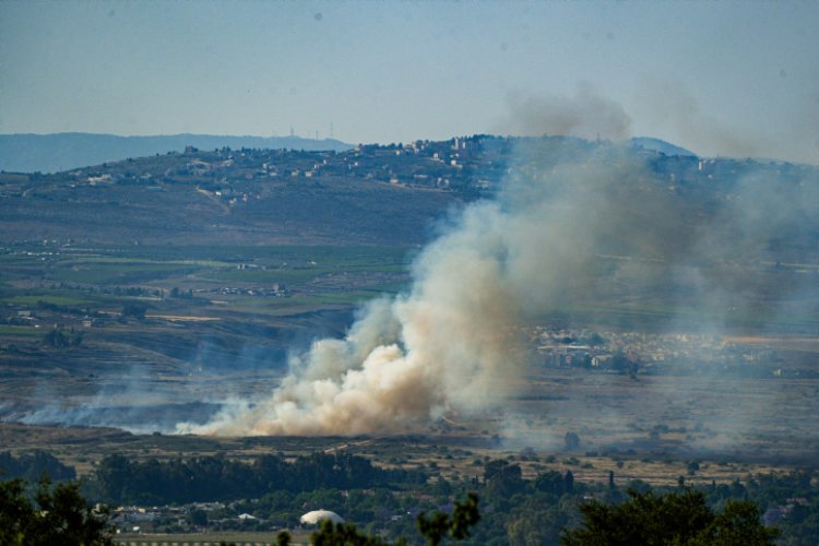 תקיפה בדרום לבנון (צילום: Ayal Margolin/Flash90)
