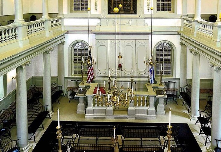 בית כנסת ברוד איילנד, ארה"ב (צילום: באדיבות TOURO SYNAGOGUE)