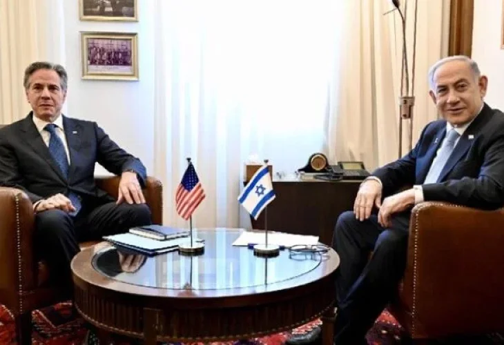 נתניהו ובלינקן (צילום: David Azagur, US Embassy Jerusalem)