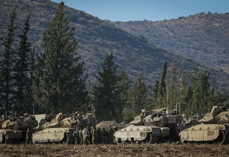 כוחות צה"ל בגבול לבנון (צילום: מיכאל גלעדי, פלאש90)