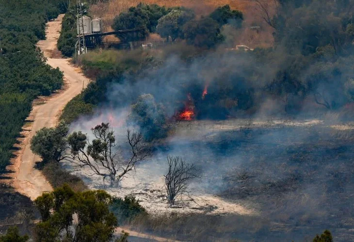 נפילה במרחב מטולה, ארכיון (צילום: אייל מרגולין, פלאש 90)