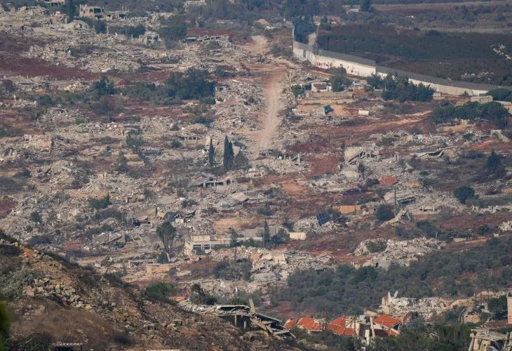 העיירה כילא בלבנון לאחר פעילות צה"ל (צילום: אייל מרגולין, פלאש90)