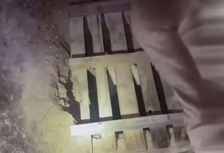 פיר מנהרה בעזה (צילום: דובר צה"ל)